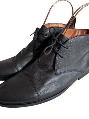Palladium chukka boots black leather short ankle shaft womens 39 lace up booties
